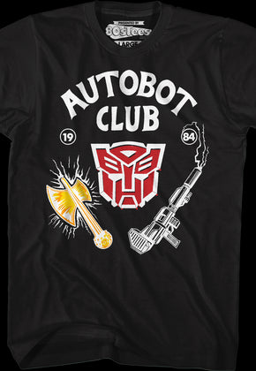 Black Autobot Club Transformers T-Shirt