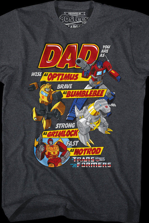 Autobots Father's Day Transformers Shirtmain product image