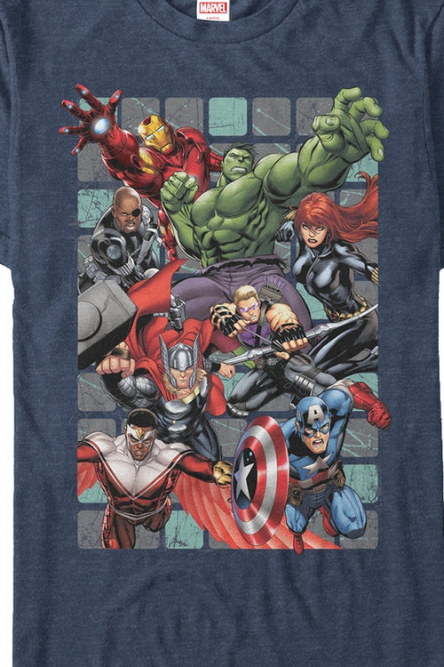 Avengers Assembling Marvel Comics T-Shirtmain product image