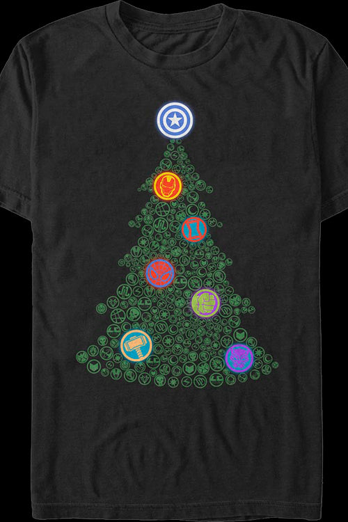 Avengers Christmas Ornaments Marvel Comics T-Shirtmain product image