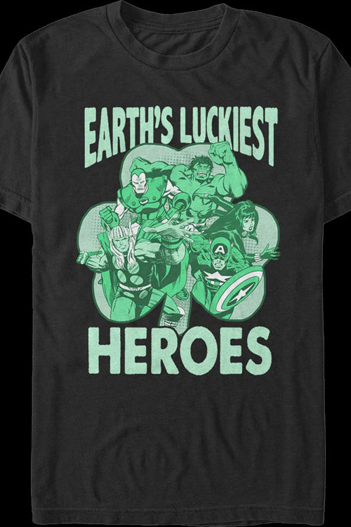 Avengers Earth's Luckiest Heroes Marvel Comics T-Shirtmain product image