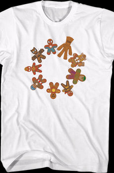 Avengers Gingerbread Cookies Marvel Comics T-Shirt