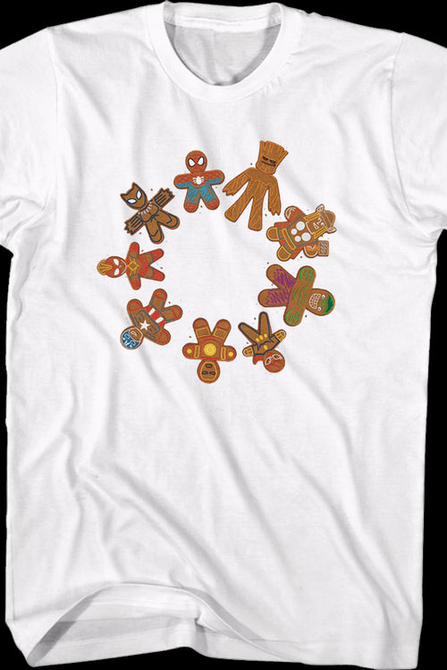 Avengers Gingerbread Cookies Marvel Comics T-Shirtmain product image