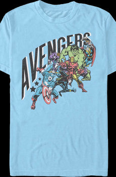 Avengers Lineup Marvel Comics T-Shirt