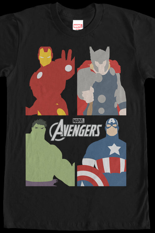 Avengers Portraits Marvel Comics T-Shirtmain product image