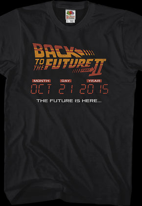 Back To The Future 10 21 2015 T-Shirt