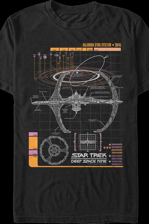 Bajoran Star System Star Trek Deep Space Nine T-Shirtmain product image