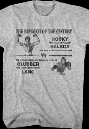 Balboa vs Lang Rematch of the Century Rocky T-Shirt