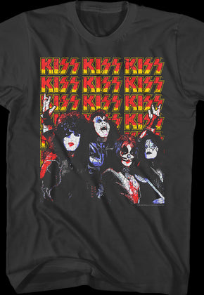 Band Members And Logos KISS T-Shirt