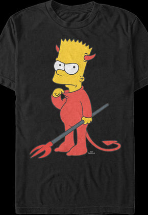 Bart's Devil Costume The Simpsons T-Shirt