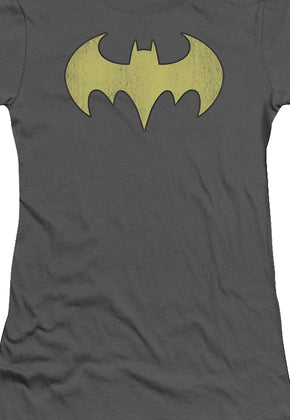 Ladies Batgirl Distressed Logo Shirt