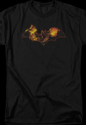 Batman Flaming Logo DC Comics T-Shirt