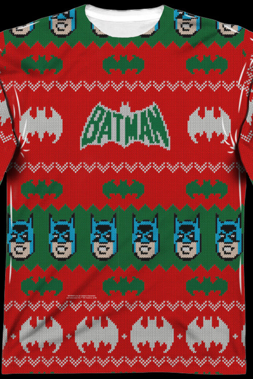 Batman Ugly Christmas Faux Sweater Long Sleeve Teemain product image