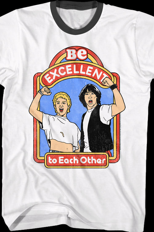 Be Excellent Bill and Ted's Excellent Adventure Ringer Shirtmain product image