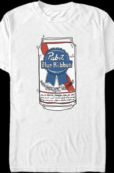Beer Can Pabst Blue Ribbon T-Shirt