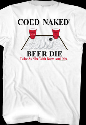 Beer Die Coed Naked T-Shirt