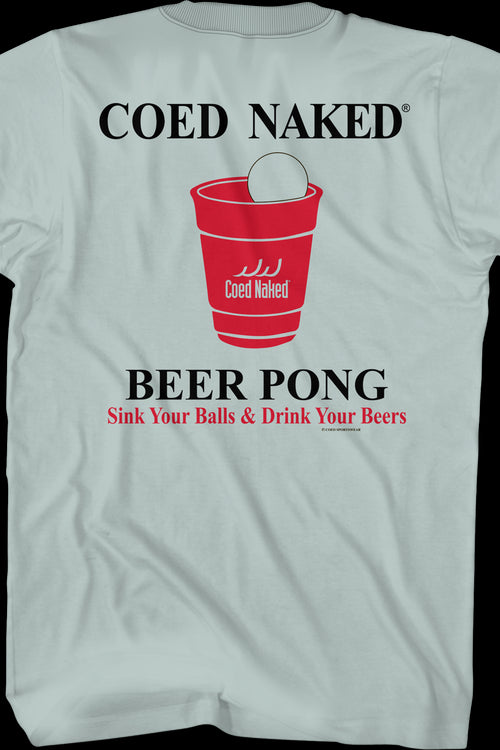 Beer Pong Coed Naked T-Shirtmain product image