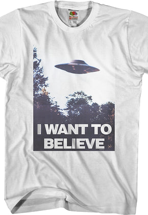 Believe Poster X-Files T-Shirt