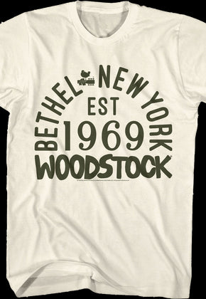 Bethel New York 1969 Woodstock T-Shirt