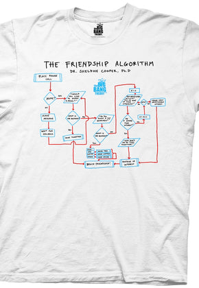 Big Bang Theory Shirt Friendship Algorithm