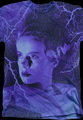 Big Print Bride Of Frankenstein T-Shirt