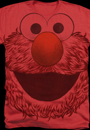 Big Print Elmo Sesame Street T-Shirt