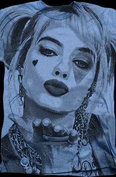 Big Print Harley Quinn Birds Of Prey T-Shirt