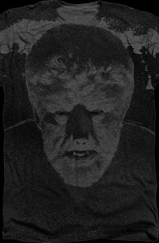 Big Print Wolf Man T-Shirt