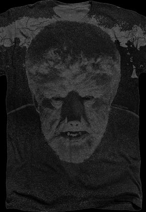 Big Print Wolf Man T-Shirt