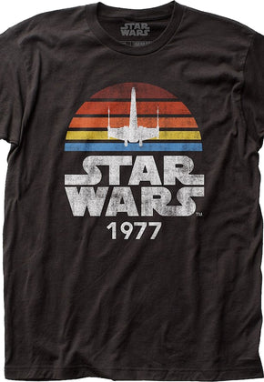 Black 1977 X-Wing Star Wars T-Shirt