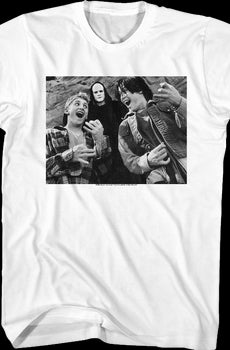 Black and White Air Guitars Bill and Ted T-Shirt