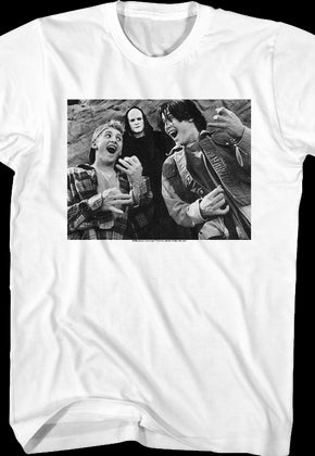 Black and White Air Guitars Bill and Ted T-Shirt