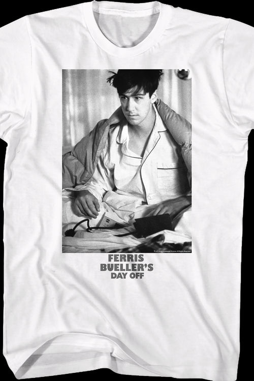 Black and White Cameron Photo Ferris Bueller's Day Off T-Shirtmain product image