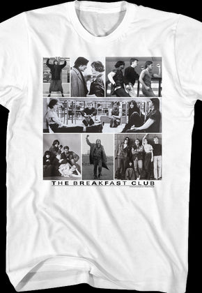 Black and White Collage Breakfast Club T-Shirt