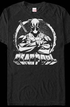 Black and White Deadpool T-Shirt