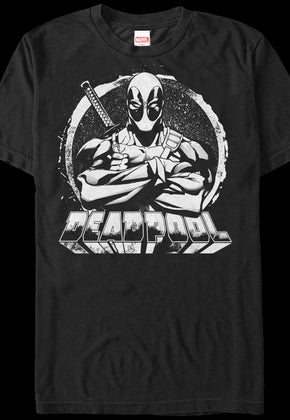 Black and White Deadpool T-Shirt