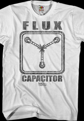 Black and White Flux Capacitor Back To The Future T-Shirt
