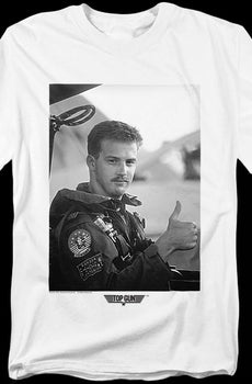 Black and White Goose Top Gun T-Shirt