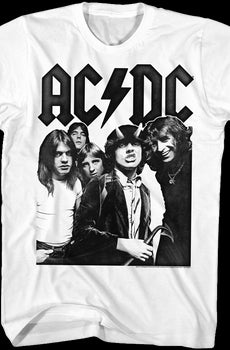 Black and White Highway To Hell ACDC T-Shirt