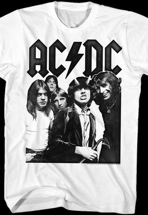 Black and White Highway To Hell ACDC T-Shirt
