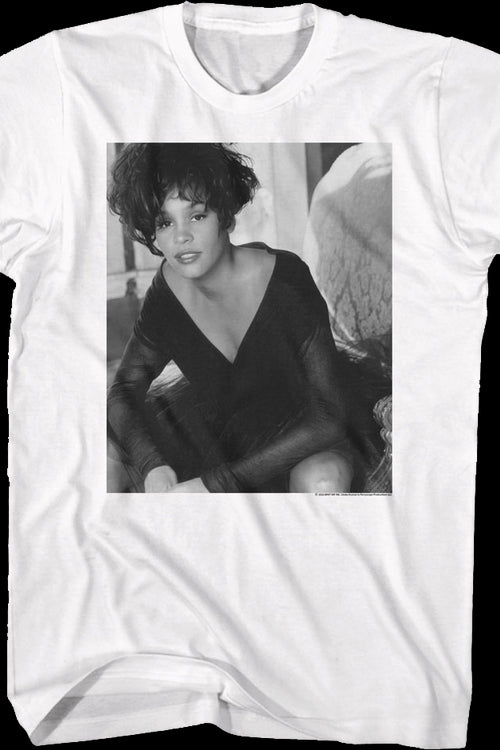 Black And White Photo Whitney Houston T-Shirtmain product image