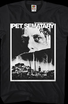 Black and White Poster Pet Sematary T-Shirt