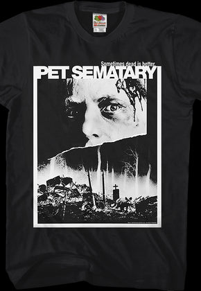 Black and White Poster Pet Sematary T-Shirt