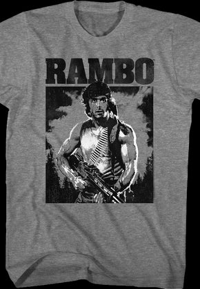 Black and White Rambo T-Shirt