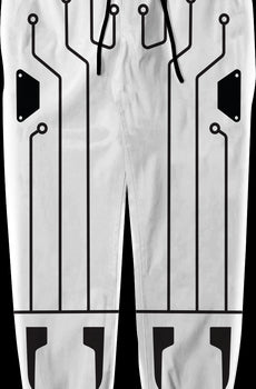 Black Circuit Tron Costume Pants