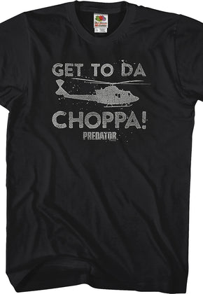 Black Get To Da Choppa Predator T-Shirt