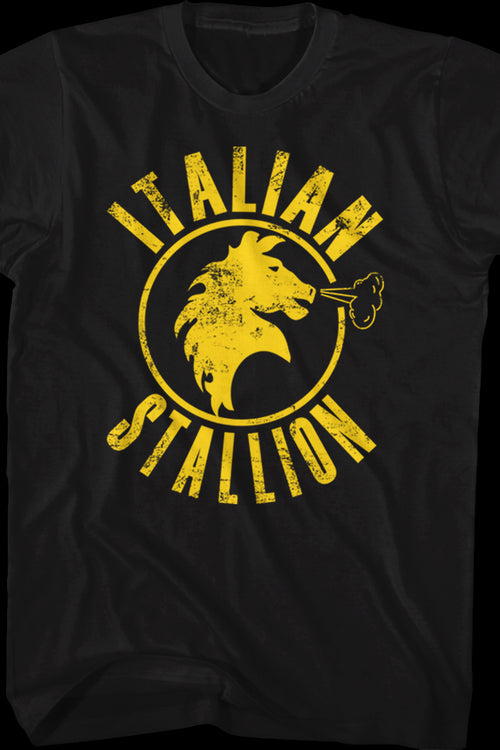 Black Italian Stallion Rocky T-Shirtmain product image