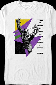 Black Panther Retro Shapes Marvel Comics T-Shirt