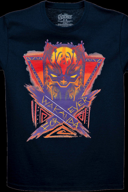 Black Panther Wakanda Forever Sunset Marvel Comics T-Shirtmain product image