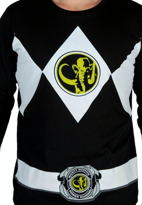 Black Ranger Long Sleeve Costume Shirt